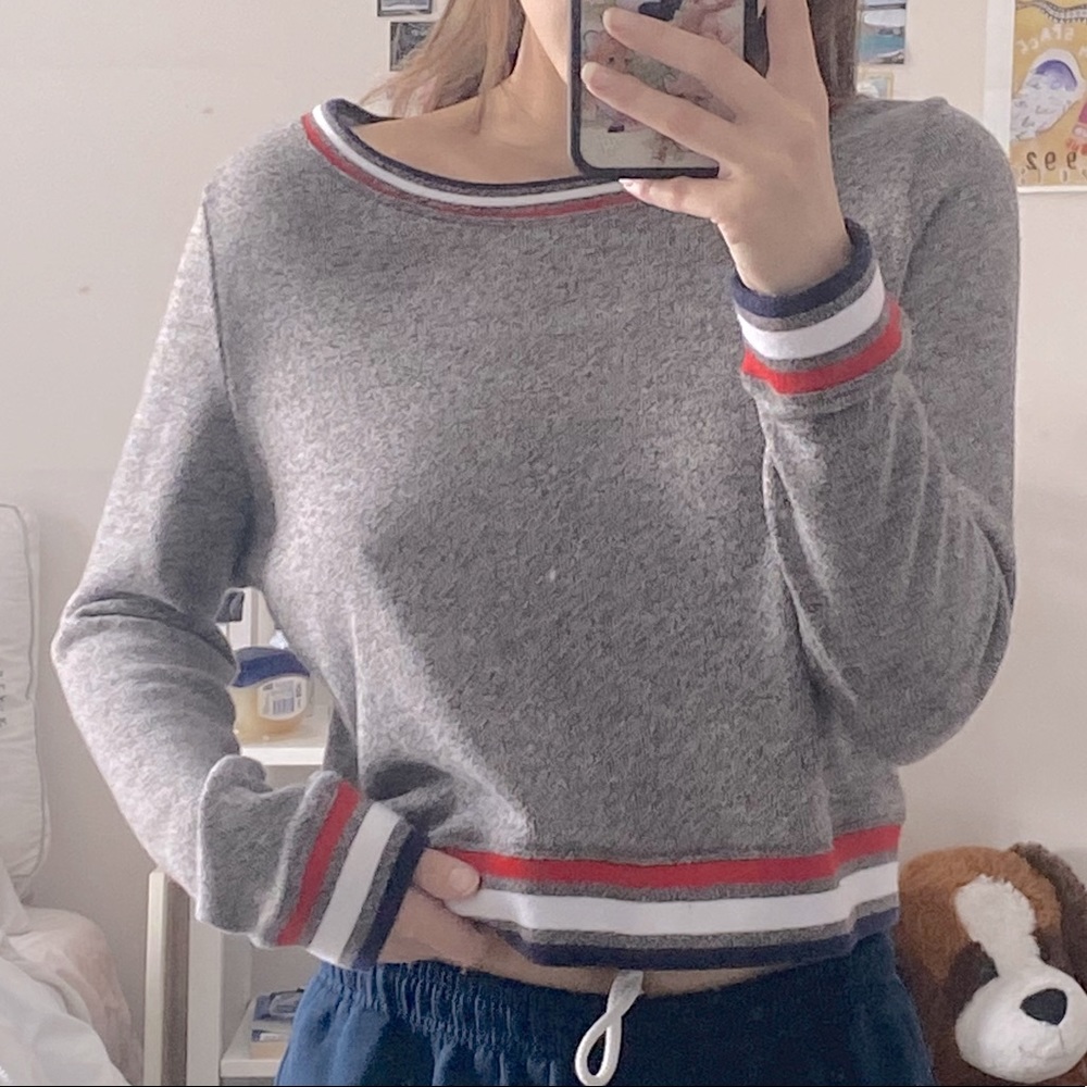 Make + Model Heathered Crewneck Sweater